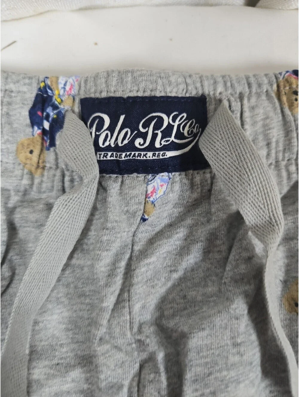 Polo Ralph Lauren Men's Gray Polo Bear Graphic Jersey Sleep Shorts Large